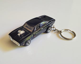 Dom's '70 Dodge Charger R/T- Fast and Furious Hot Wheels Die cast on Keychain