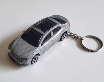 Custom Silver Toyota Camry - Diecast Car Keychain