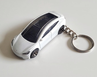Tesla Model 3 - Matchbox Die cast on Key Chain