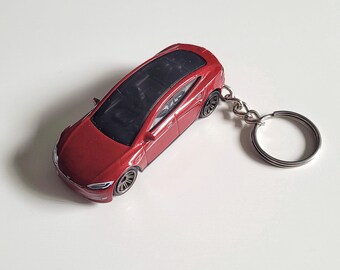 Tesla Model S - Matchbox Die cast on Key Chain