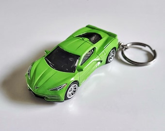 Corvette C8 - Llavero de coche de fundición a presión Matchbox