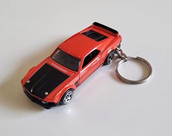 1969 Ford Mustang Boss 302 - Hot Wheels Die cast on Key Chain