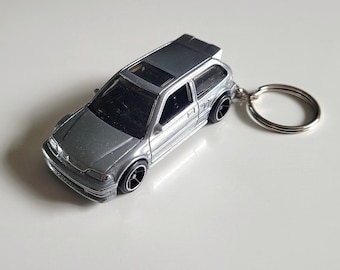 Honda Civic EF - Hot Wheels polido fundido em chaveiro