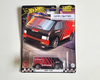 ADVAN MBK Van - Premium Hot Wheels Long Card Raro Colecionável