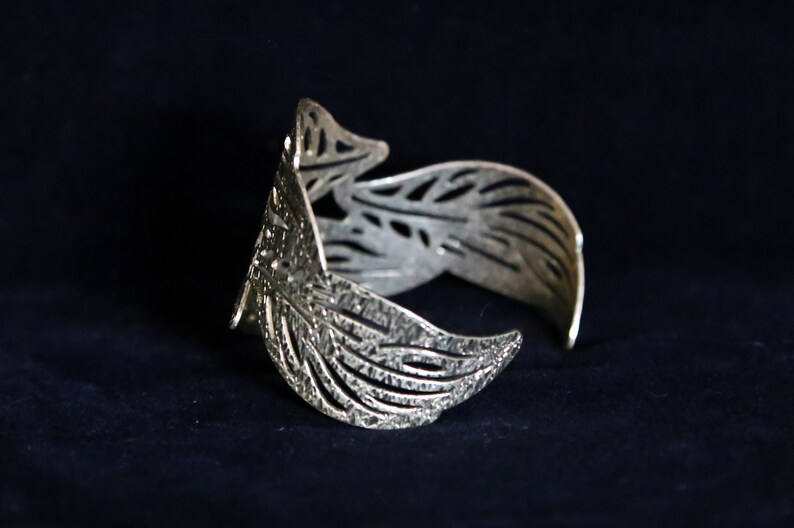 Brass Leaf motif bracelet