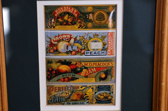 Rustic Uncle Toby's Oats Tin & Vintage Jam Logos Framed. - Etsy