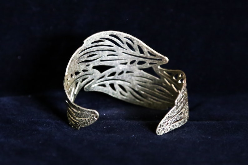 Brass Leaf motif bracelet