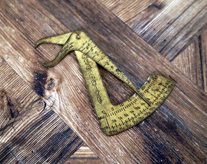 Vintage Small Brass Measurite Calipersmade in USA Etsy