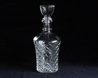 Vintage Glass crystal small round bottle