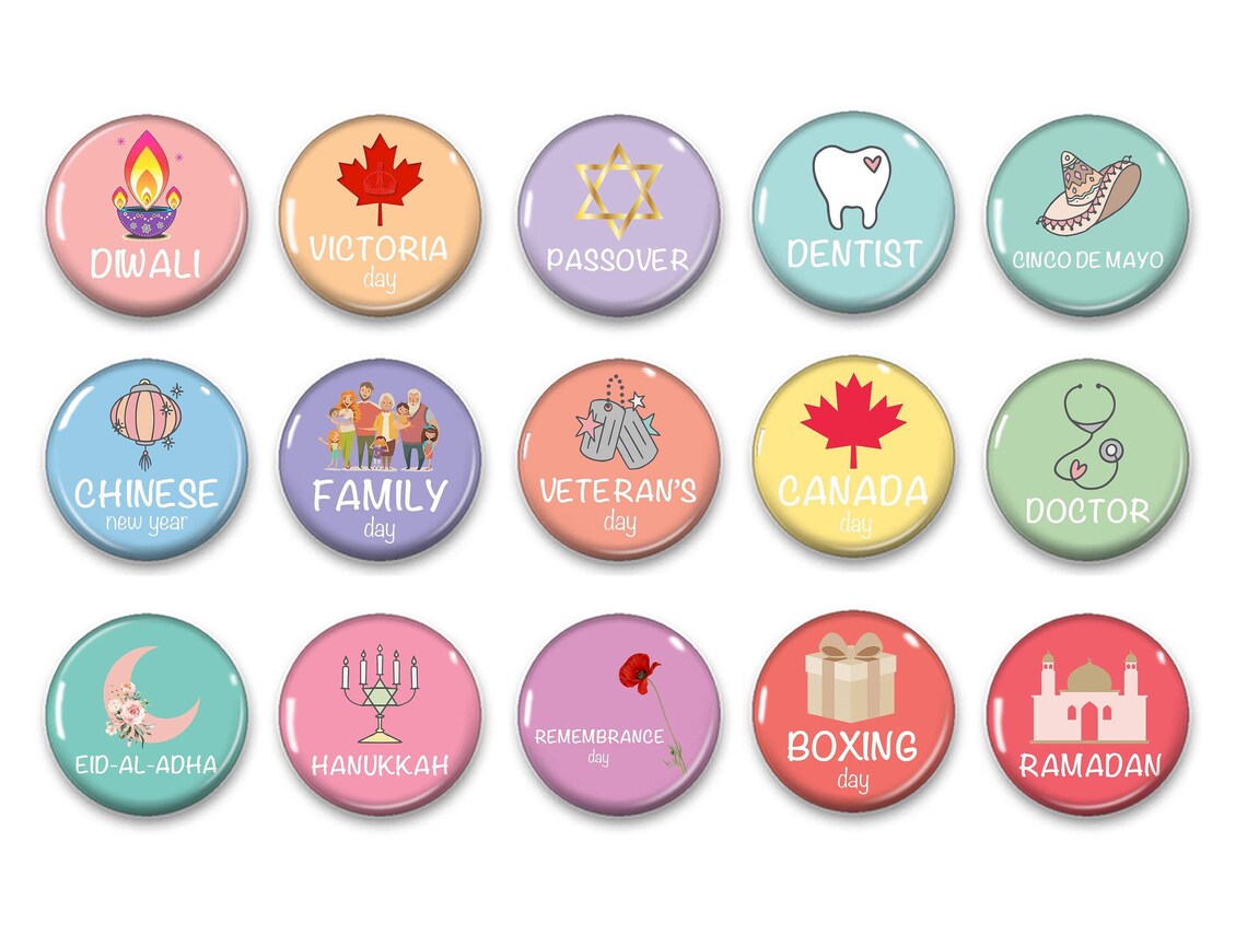 Holiday Calendar Holidays Classroom Etsy