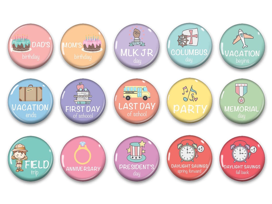 Holiday Calendar Holidays Classroom Etsy