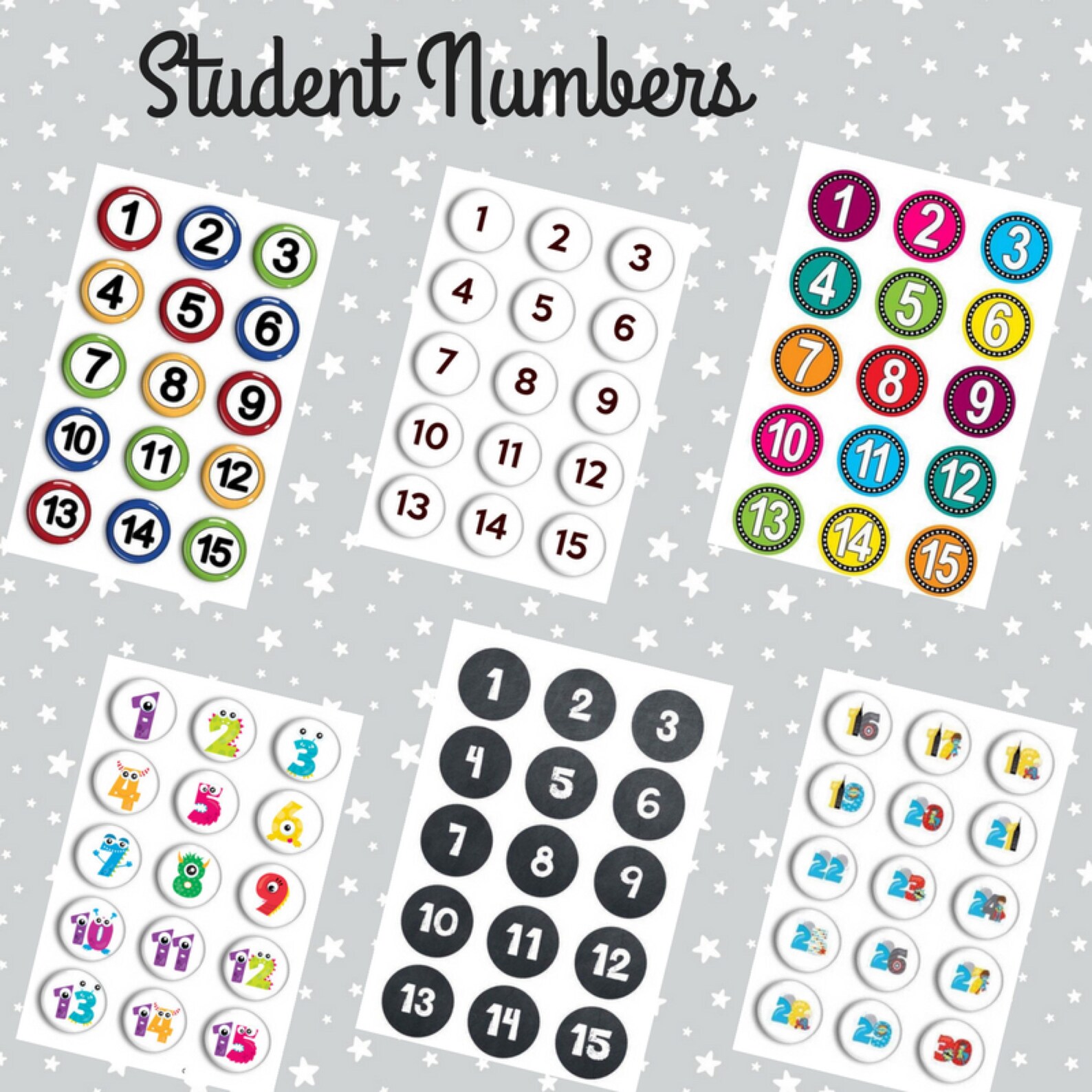 Number for Counting Preschool Learning Montessori Etsy