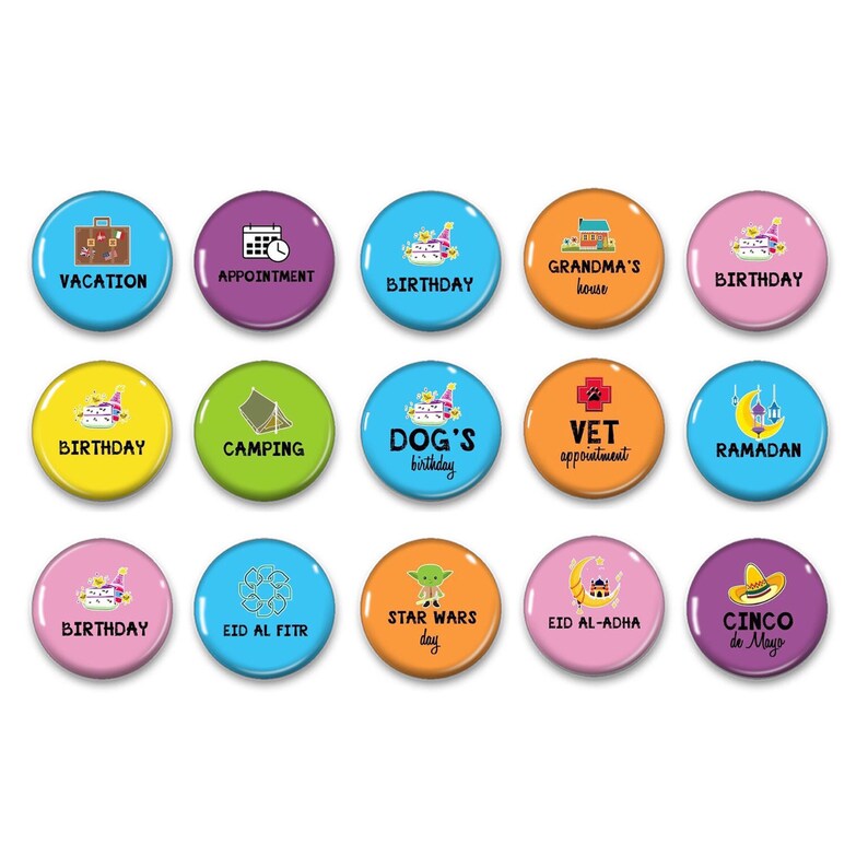 Calendar US Holidays Classroom Perpetual Etsy