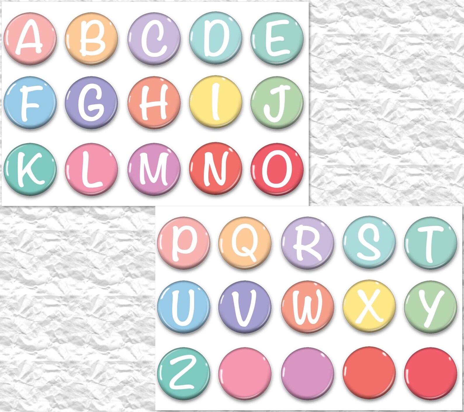 Colorful Alphabet Magnets Letter Magnets ABC Practice - Etsy