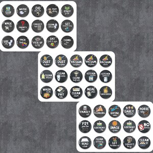 Chore Magnets Chore Chart Chores Custom Chores Kids Jobs Visual ...