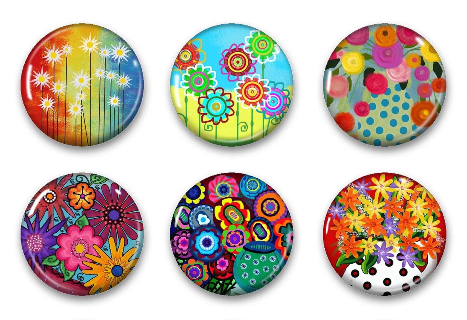 Whimsical Flower Large Fridge Cubicle Etsy