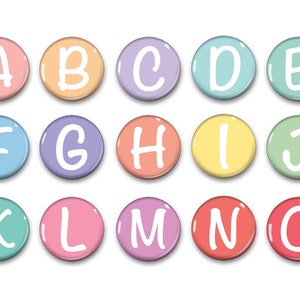 Colorful Alphabet Magnets Letter Magnets ABC Practice - Etsy