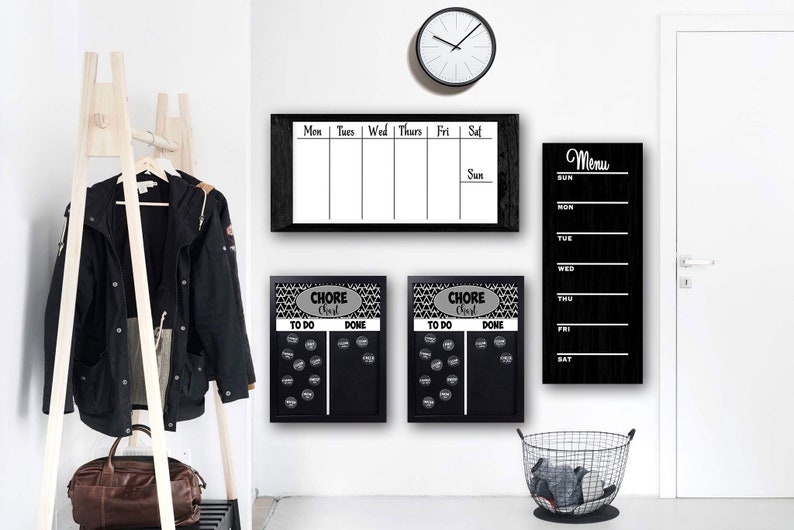 Custom Framed Whiteboard Calendar Family Command Etsy