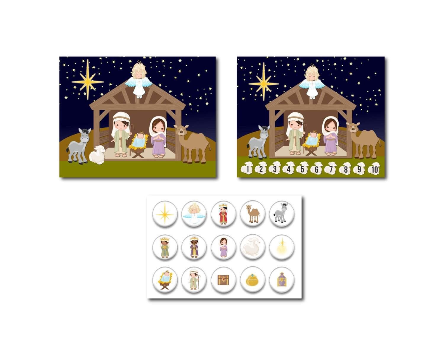 Nativity Scene Manger Christmas Story Christmas Etsy