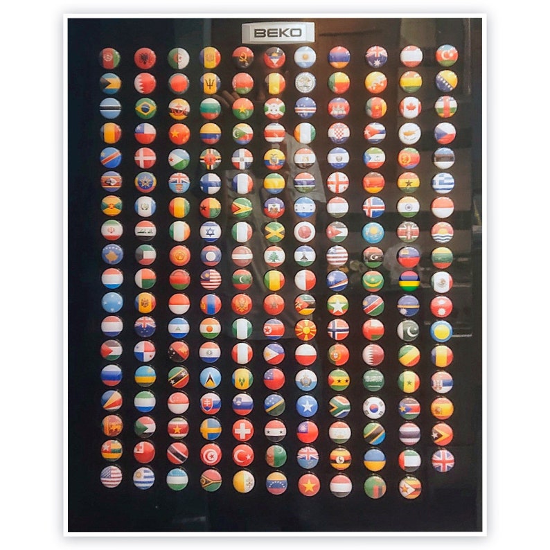 Flag 197 Countries of the World Flags Map Art Etsy Singapore