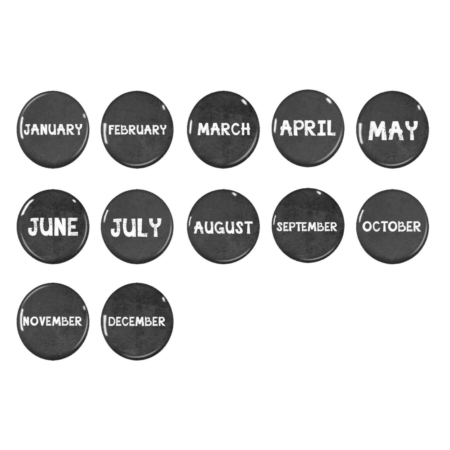 Months of the Year Date Chalkboard Etsy