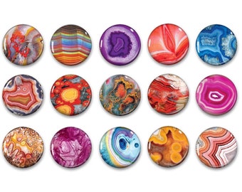 Colorful Gem Magnets - Educational Toy - Geode - Geology - Geologist - Environment - Rock