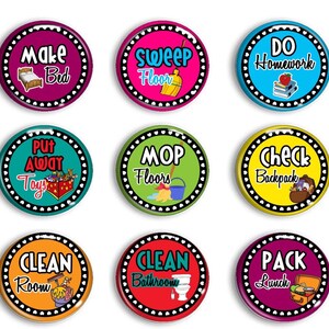 Magnetic Chore Chart Kids Chore Chart Chore Board Family - Etsy