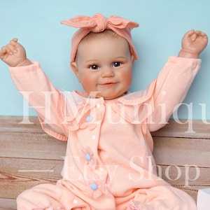 Reborn Toddler Doll Soft Cuddle Body Realistic Baby Dolls High Quality Hand-made Doll 3D Skin Multiple Layers with Hand-drawing hair