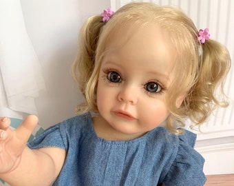 Reborn Toddler Girl Doll 3D Paint Skin With Vascular Vein Realistic Baby Dolls For Kids Lifelike Reborn Newborn Child Toy Gifts