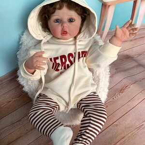 Reborn baby girl doll 24inch 3d paint skin realistic reborn twins