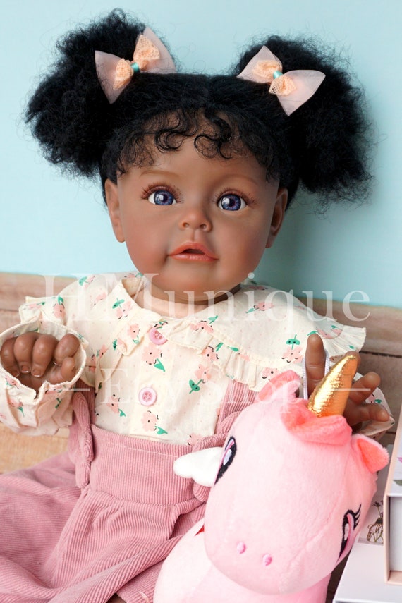 Reborn Real Life Baby Dolls Black Girl 24inch Soft Silicone Realistic  Weighted Dark Brown Skin Newborn Reborn Toddler African American Baby Doll  Allive Detailed Toys for Children Gifts - The Black Toy