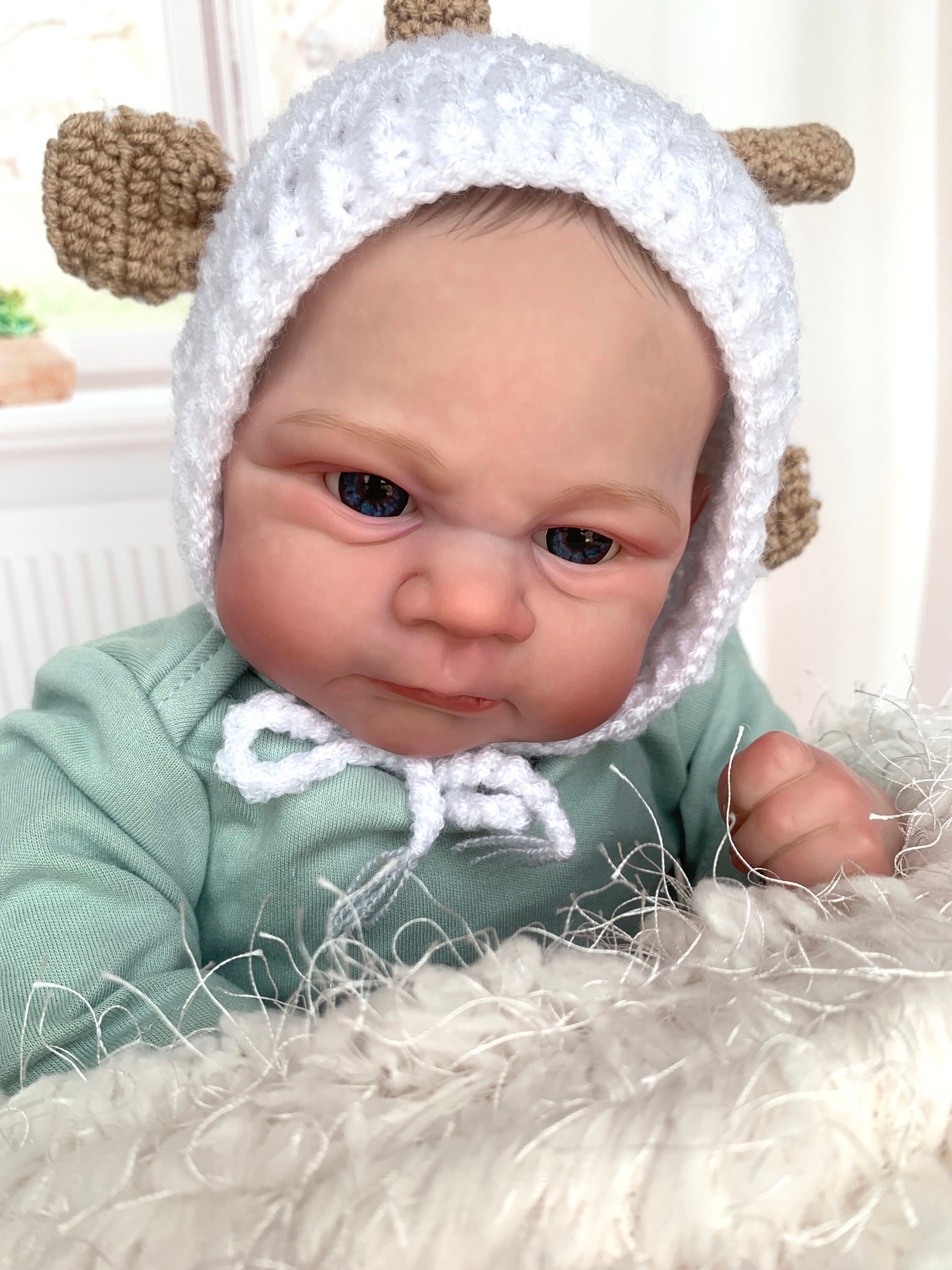 Calimero: Reborn baby boy made of full silicone - Designed by Ina Volprich