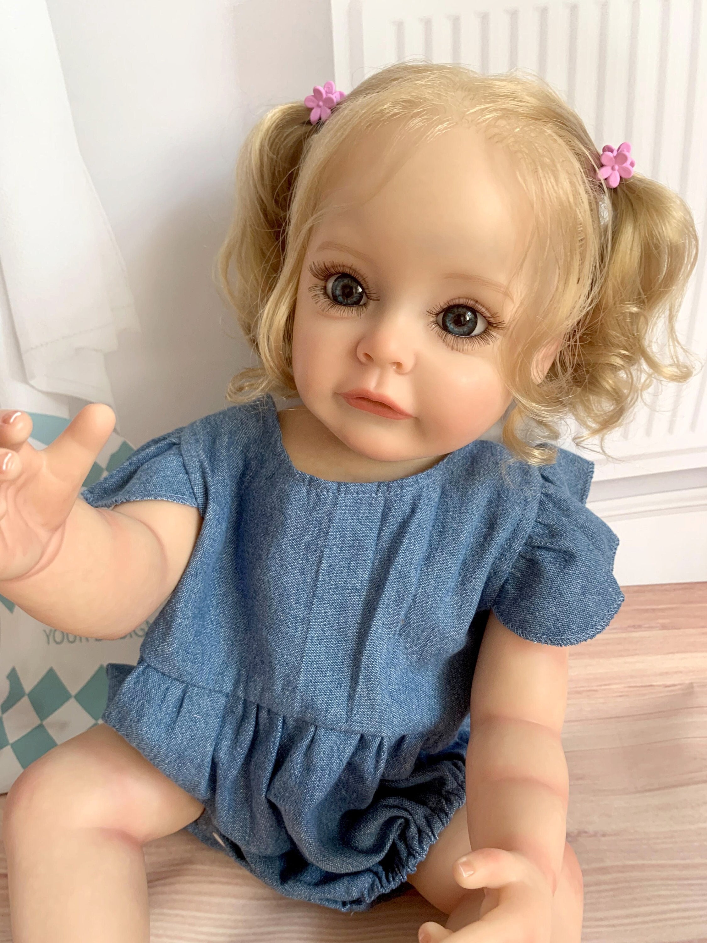 Lifelike Baby Doll Reborn Doll 55cm Nouveau-né Enfants fille
