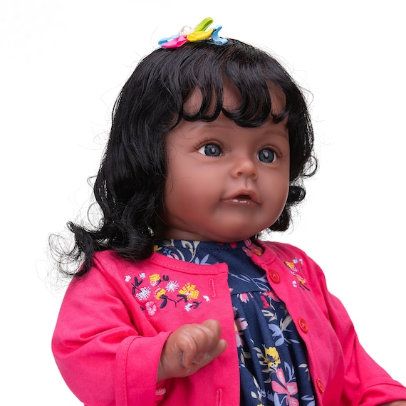 Reborn Real Life Baby Dolls Black Girl 24inch Soft Silicone Realistic  Weighted Dark Brown Skin Newborn Reborn Toddler African American Baby Doll  Allive Detailed Toys for Children Gifts - The Black Toy