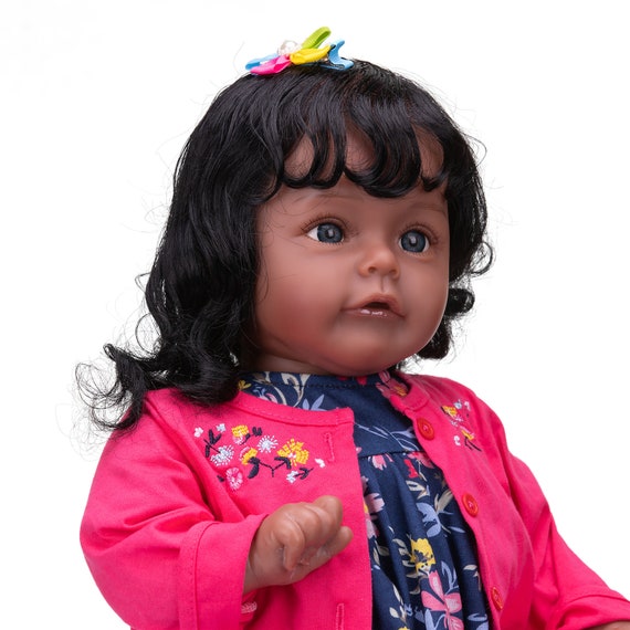 Reborn Real Life Baby Dolls Black Girl 24inch Soft Silicone Realistic  Weighted Dark Brown Skin Newborn Reborn Toddler African American Baby Doll  Allive Detailed Toys for Children Gifts - The Black Toy