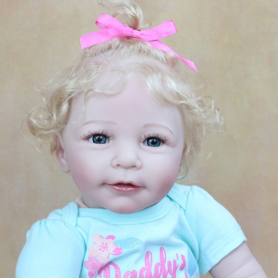 Reborn Baby Blonde Hair Girl Doll for Kids Lifelike Toddler 22 - Etsy Reborn Baby Blonde Hair Girl Doll for Kids Lifelike Toddler 22 - Etsy