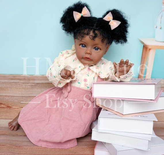 Reborn Real Life Baby Dolls Black Girl 24inch Soft Silicone Realistic  Weighted Dark Brown Skin Newborn Reborn Toddler African American Baby Doll  Allive Detailed Toys for Children Gifts - The Black Toy