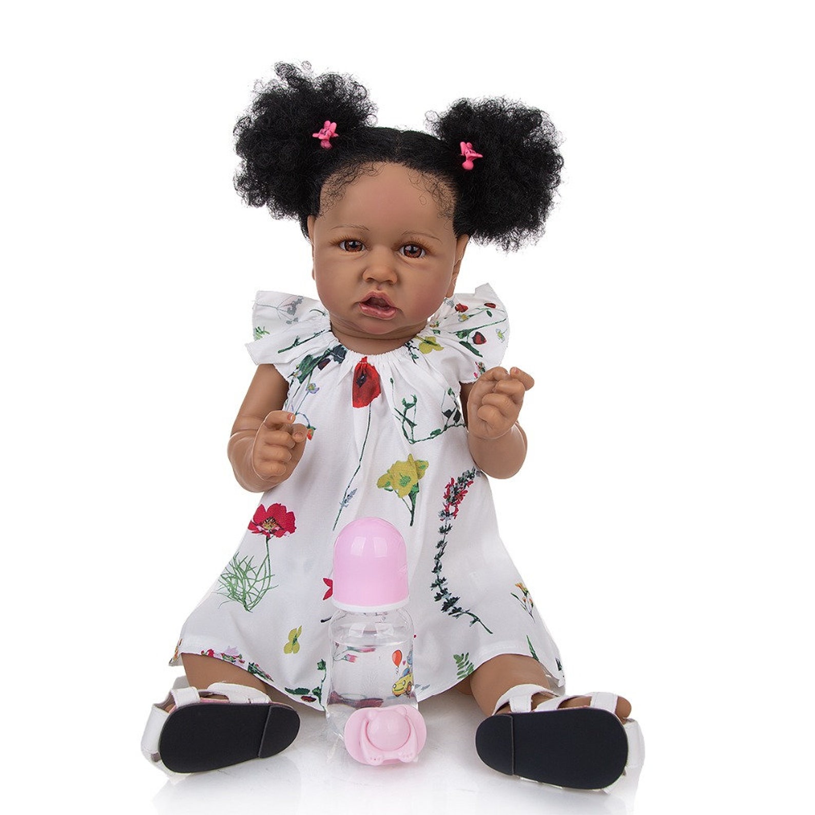 Reborn Babies Girl Black Lifelike Reborn in Dark Brown Skin Etsy