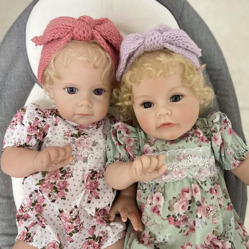 Little Baby Twins Set of 2 Baby Dolls With Dummy Accessory Toy Playset 
