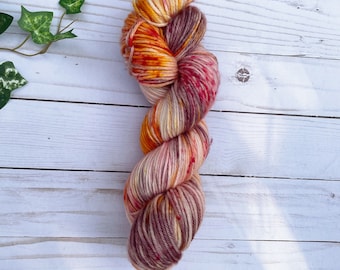 Flower Child - Hand Dyed Yarn - DK Weight 100% Superwash Merino Wool