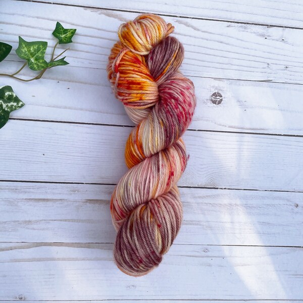 Flower Child - Hand Dyed Yarn - DK Weight 100% Superwash Merino Wool