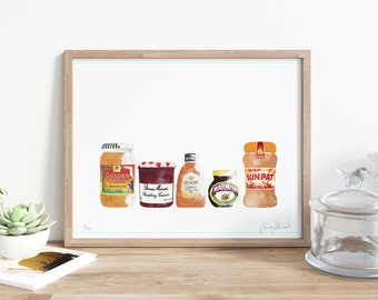 On Toast Print - Perfect for Brightening up the Kitchen - Limited Edition Print