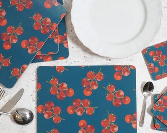 Tomato Placemats - Contemporary Homeware - Made in the UK - Kitchen Product