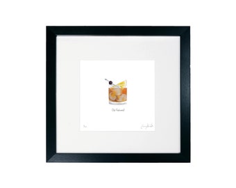 Old Fashioned Cocktail - Cocktail Collection - Limited Edition Print