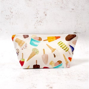 Ice Cream Wash Bag - Made in Britain - Stylish Toiletry Bag - Perfect for Travel & Everyday Use - Great Gift Idea!