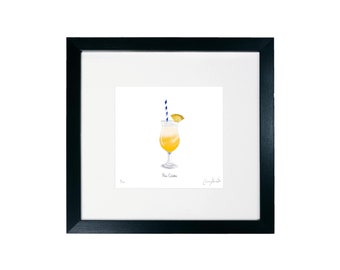 Pina Colada Cocktail Print - Cocktail Collection - Framed Limited Edition Print