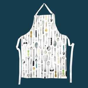 Cutlery Apron - Made in UK - Perfect for Home Cooks and Bakers - Stylish Kitchenware - Fun Gift for Cooking Enthusiasts