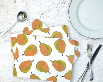 Pear Placemats - Made in the UK - Kitchen Product - Dining Room Inspiration