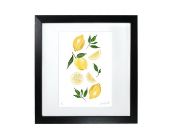 Lemon Print - Framed Limited Edition Print