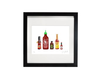 It's Hot Print - Perfect Gift for a Hot Sauce Lover - Food Collection - Limited Edition Print